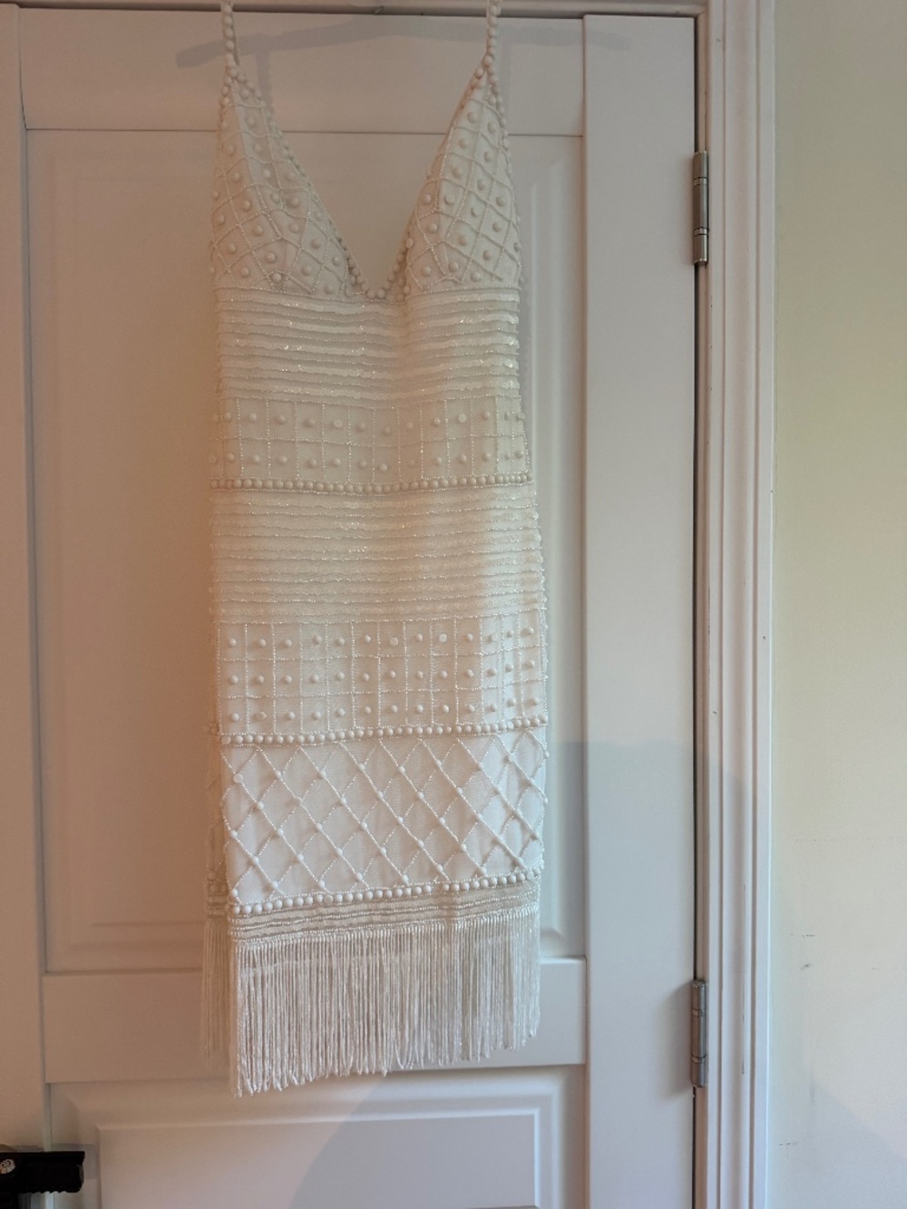 David’s Bridal beaded dress